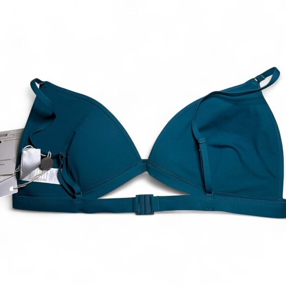 Zimmermann Women's Teal Sculpt Triangle Bra Bikini Top Size C/D US 8-10 NWT - Picture 4 of 7